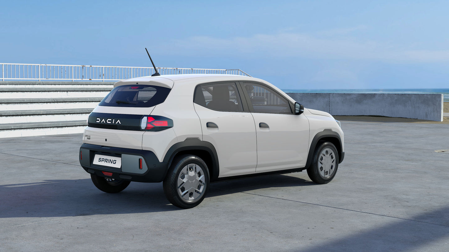 Dacia Spring Essential 45 bílá Kaolin 100% elektrická